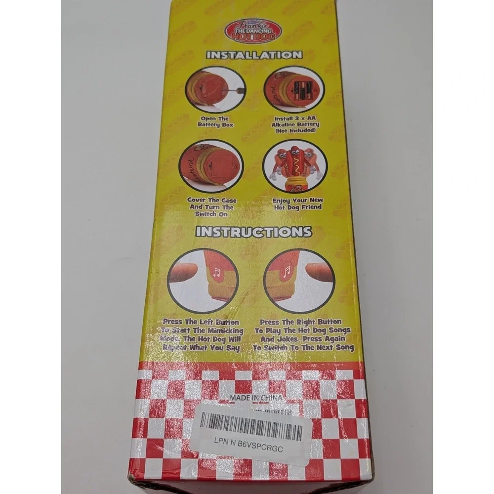 Dancing Hot Dog Toy - Sings, Yodels,‎ Jokes - Fun Decor for Kids  Adults Working